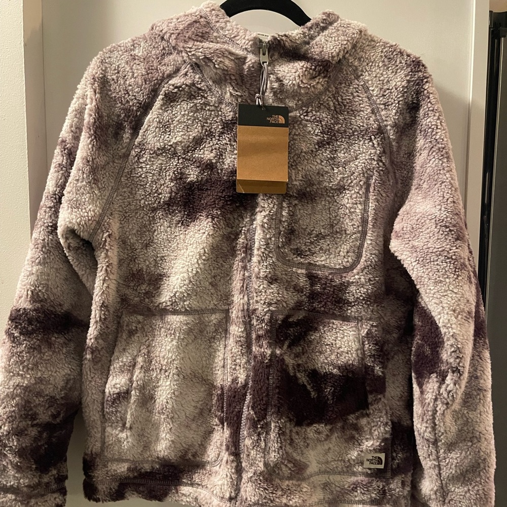 The North Face Printed Ridge Women's Fleece Jacket - Purple and Cream